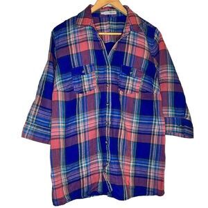 BUTTON Up Blouse ~ Maurice’s ~ Plus Size 1 ~ Elastic Cinched Back ~ EUC